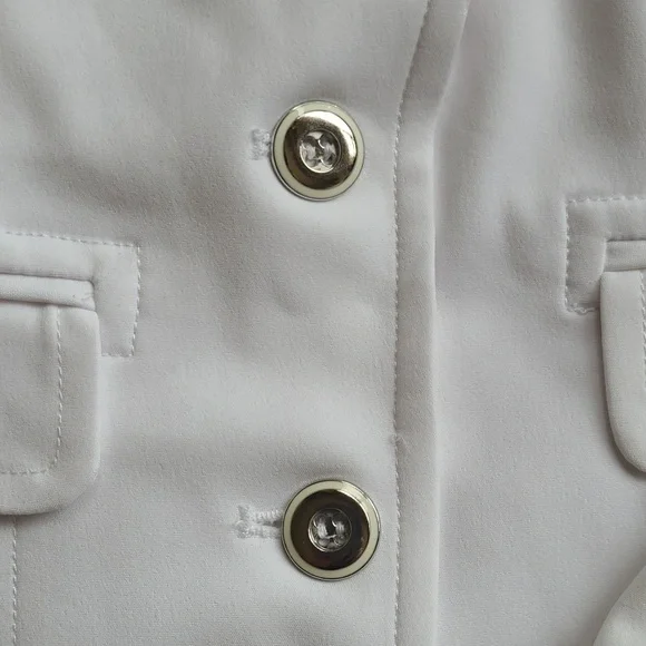 White Two Button Blazer - Picture 8 of 10